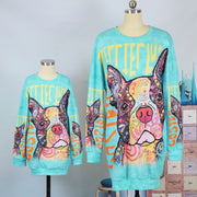 Dog Art Vestido a juego de mamá y yo