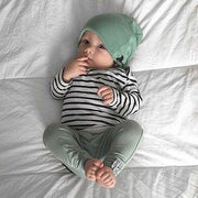 Striped Shirt Clothing Set