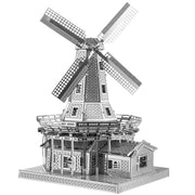 Rompecabezas de metal 3D | Molino de viento holandés | juguetes educativos