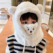 Bufanda Gorro con capucha enmascarada para madre y bebé