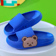 Zapatillas antideslizantes de suela blanda para niños