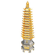 Rompecabezas de metal 3D | Torre Wenchang | juguetes educativos