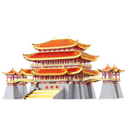 Rompecabezas de metal 3D | Arquitectura china | juguetes educativos