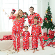 Pijama navideño con estampado de muñeco de nieve
