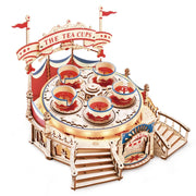 Rompecabezas de madera 3D | Serie del parque de atracciones Tea Cup | Regalos para tus hijos