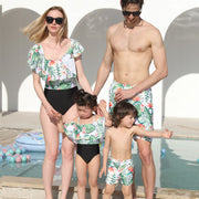 Traje de baño a juego para la familia de verano