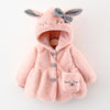 Cute Rabbit Ears Plush Jacket