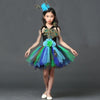Peacock Flower Party Tutu Dress